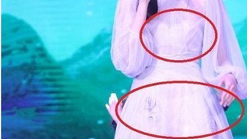 关晓彤露背百褶裙亮相影片推介会，东方美学造型引热议